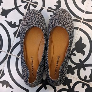 Leopard print ballet flats